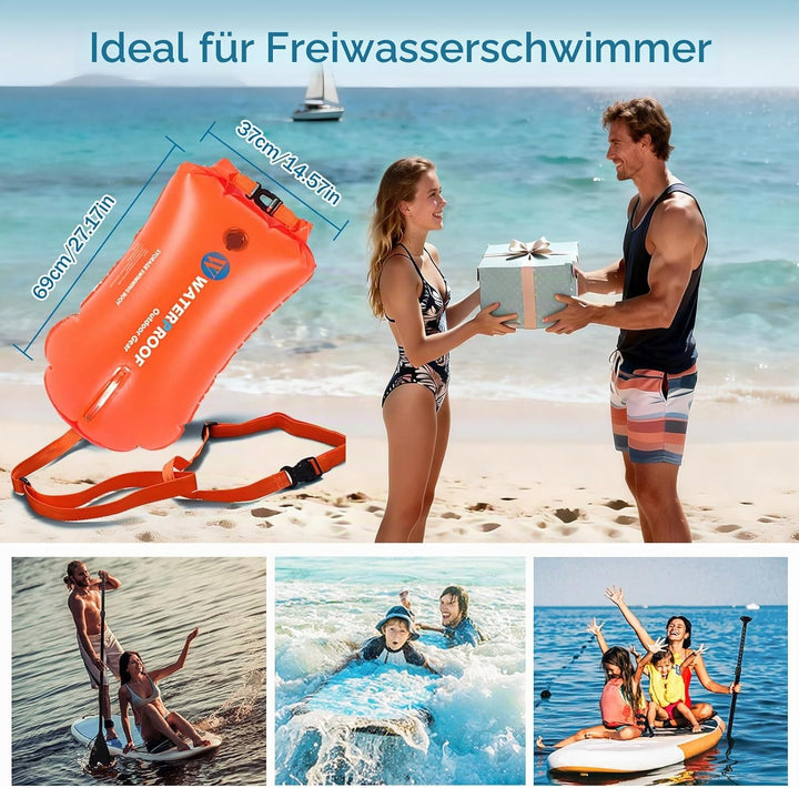 Schwimmboje mit Touchscreen-Handyfach, wasserdicht