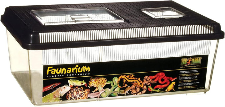 Exo Terra Faunarium, Allzweckbehälter für Reptilien, Amphibien, Mäuse und Insekten, gross flach, 46,