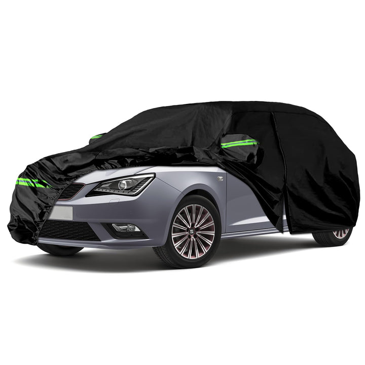Autoabdeckung Passend für SEAT Ibiza 2008-2024, wasserdichte Vollgarage Autoplane mit Reissverschlus