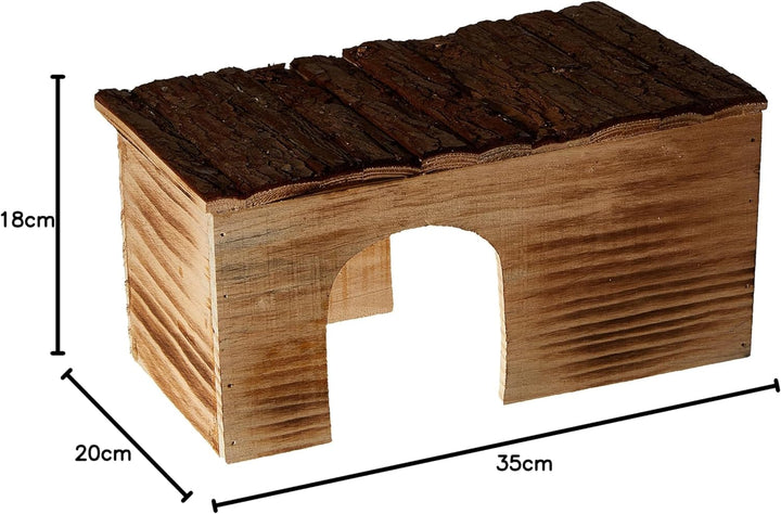 Trixie 61974 Natural Living Haus Grete, geflammt, 35 × 18 × 20 cm, 35 × 18 × 20 cm
