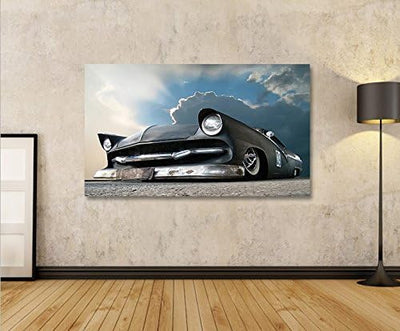 islandburner Bild Bilder auf Leinwand Low Rider Muscle Car Tuning US Cars 1p XXL Poster Leinwandbild