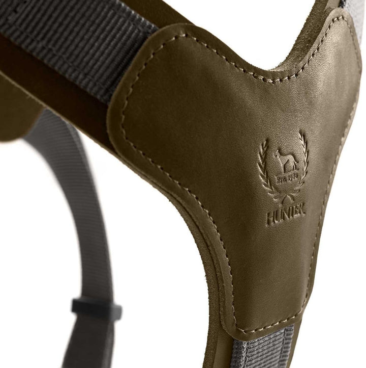 HUNTER AALBORG MIXED Hundegeschirr, S, oliv/grau oliv/grau 46 - 67 cm, oliv/grau 46 - 67 cm