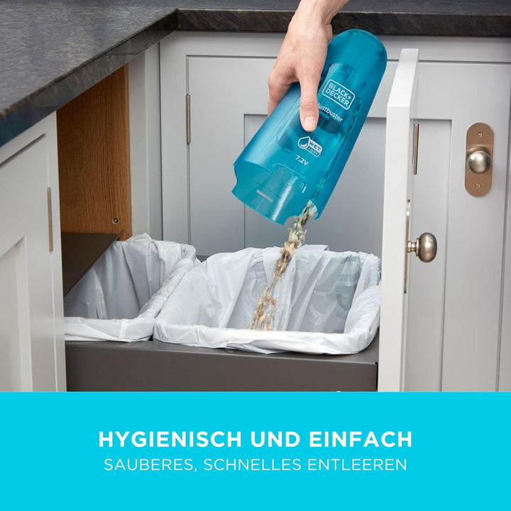 BLACK+DECKER dustbuster Nass- & Trockensauger 3,6V Akku-Handstaubsauger, WDC115WA-QW