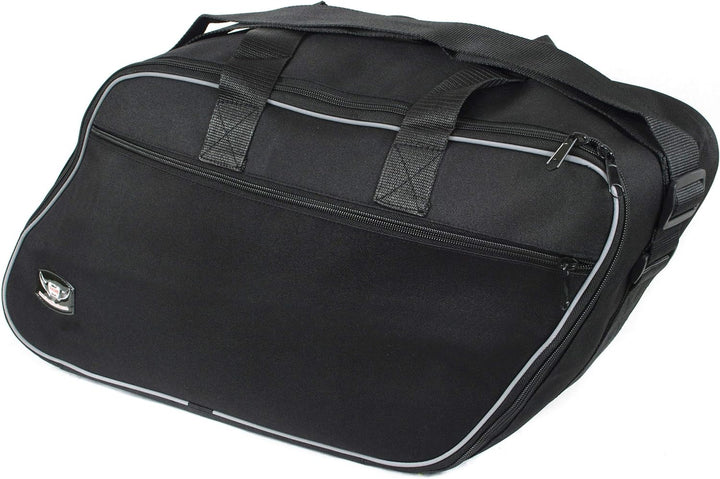 GROSSES Biker-ZAHNRAD - Packtaschen für Innenfutter für Harley Davidson Road King Electra Glide-Paar