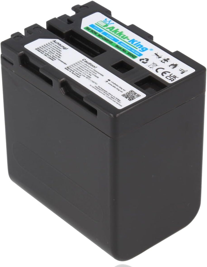 Akku-King Akku kompatibel mit Sony NP-FM90, NP-QM91D - Li-Ion 6000mAh - für Sony CCD-TRV106K, CCD-TR
