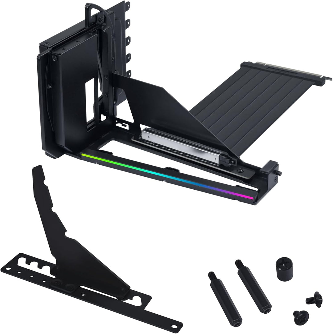 Lian Li Vertikales GPU-Halterungs-Kit VG4-5-V4, mit PCIe 5.0-Riser-Kabel – Schwarz
