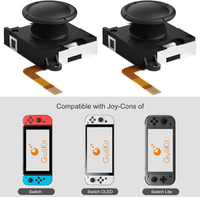 AKNES GuliKit Switch JoyCon Joystick, Switch Hall Effect Joystick Reparaturset für JoyCon, Switch Jo