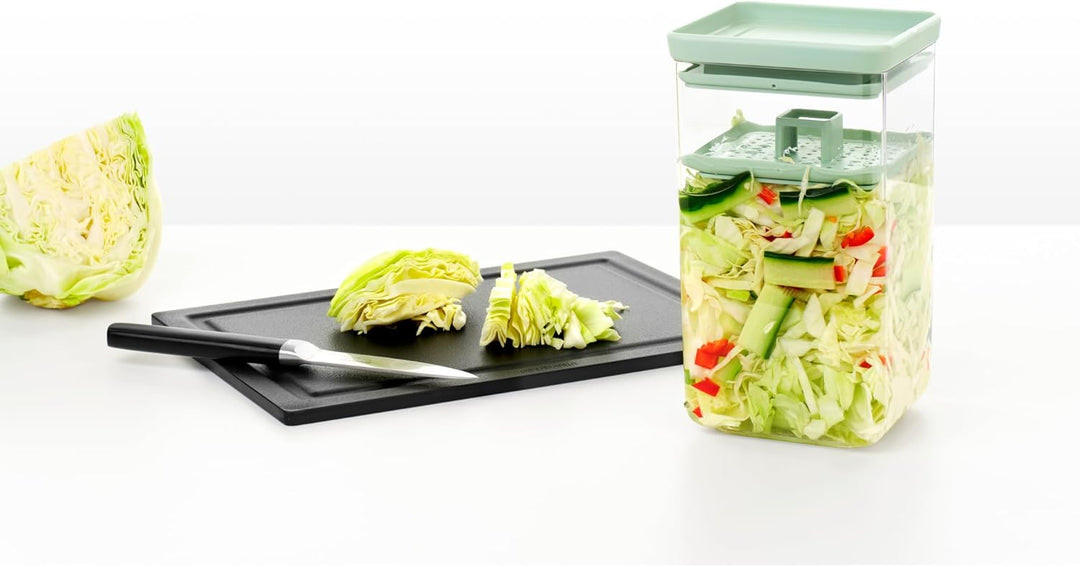 Brabantia TASTY+ Einmachbehälter aus Kunststoff | 1,6 l Einlegebehälter mit Silikon-Verschlusssiegel