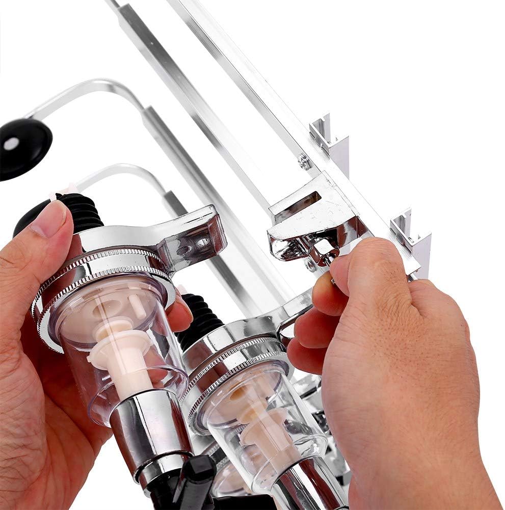 Ejoyous 4 Flaschen Flaschenhalter, Wandmontage Flaschendosierer Wandspender Bar Dispenser Getränkesp