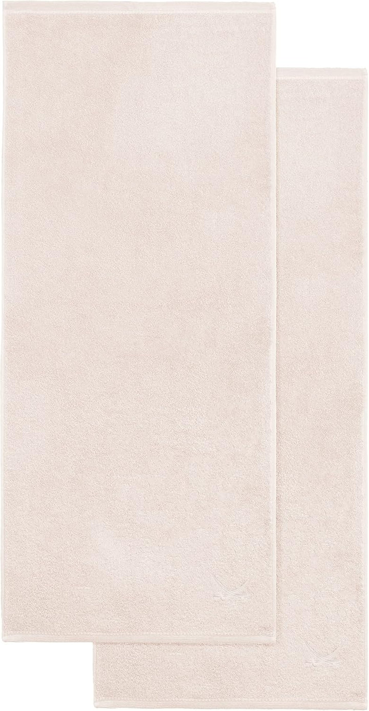 Sansibar Duschtuch 70x140 cm mit gesticktem Säbel Logo Badtuch Handtuch 100% Baumwolle (2er Set, San