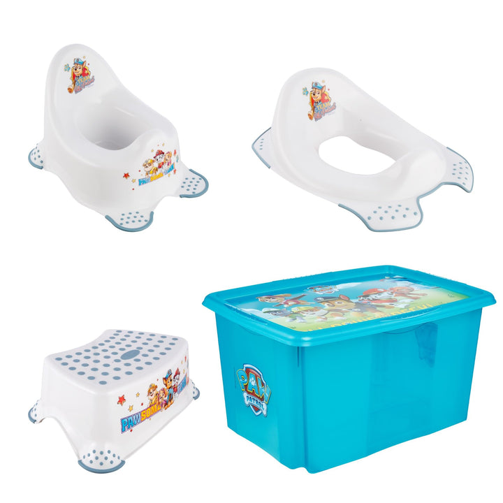 keeeper Paw Patrol-Set Babytopf adam + Toilettensitz ewa + Tritthocker tomek + Aufbewahrungsbox karo