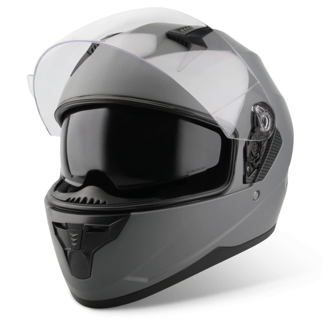 VINZ Kennet Integralhelm mit Sonnenblende | ECE 22.06 & PINLOCK vorbereitet | Motorradhelm für Herre