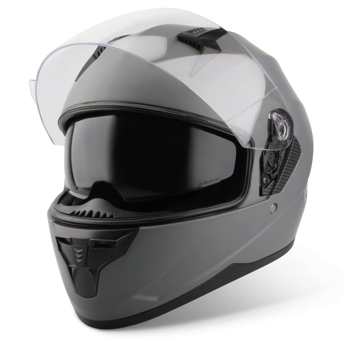 VINZ Kennet Integralhelm mit Sonnenblende | ECE 22.06 & PINLOCK vorbereitet | Motorradhelm für Herre