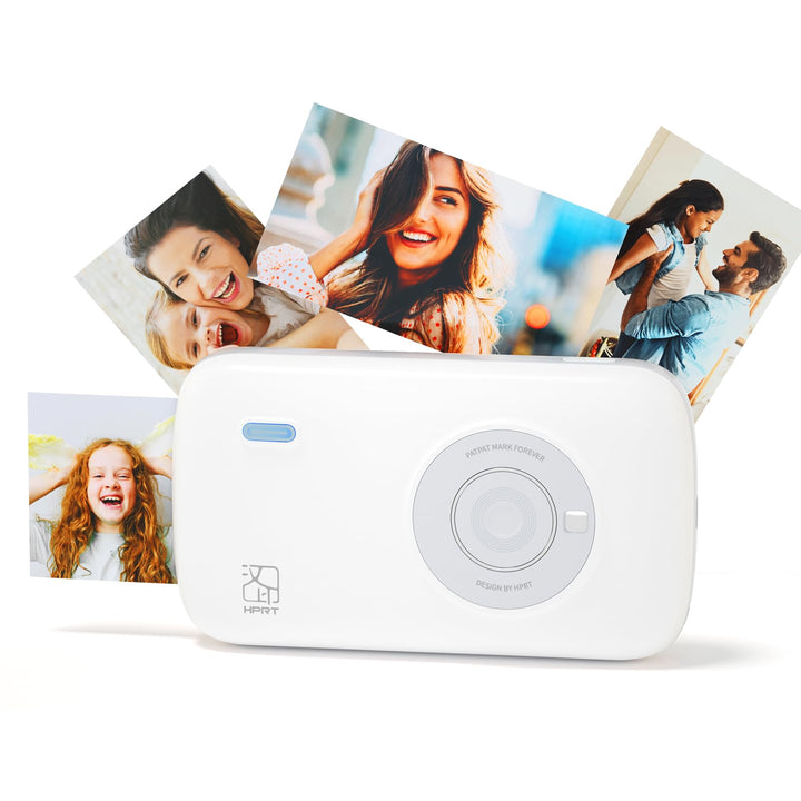 HPRT Mini Fotodrucker für Smartphone(5x7,6cm), drahtloser Bild-Drucker für Smartphone,tragbarer Foto