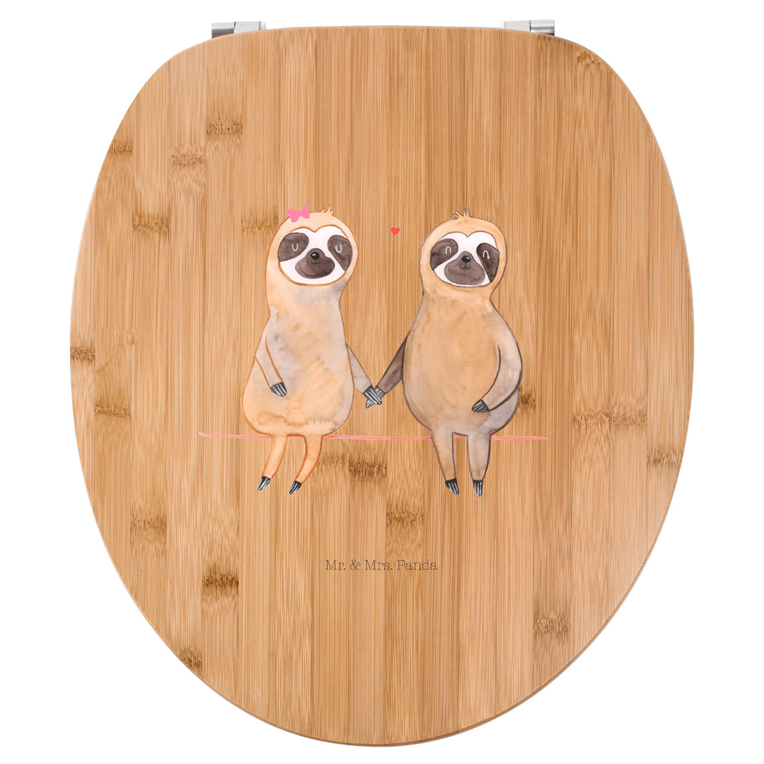 Mr. & Mrs. Panda Motiv WC Sitz Faultier Pärchen - Geschenk, Faultier Geschenk, Faultier Deko, Bezieh