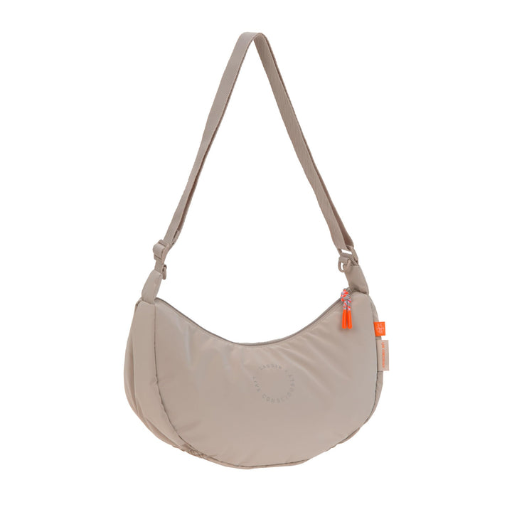 LÄSSIG Wickeltasche Umhängetasche inkl. Kinderwagenbefestigung/Stretch Up Bum Bag Beige, Beige