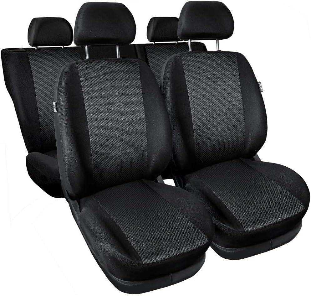 Mossa - Massgeschneiderte Sitzbezüge Auto kompatibel mit Volkswagen Caddy III Cargo (2004-2015) für