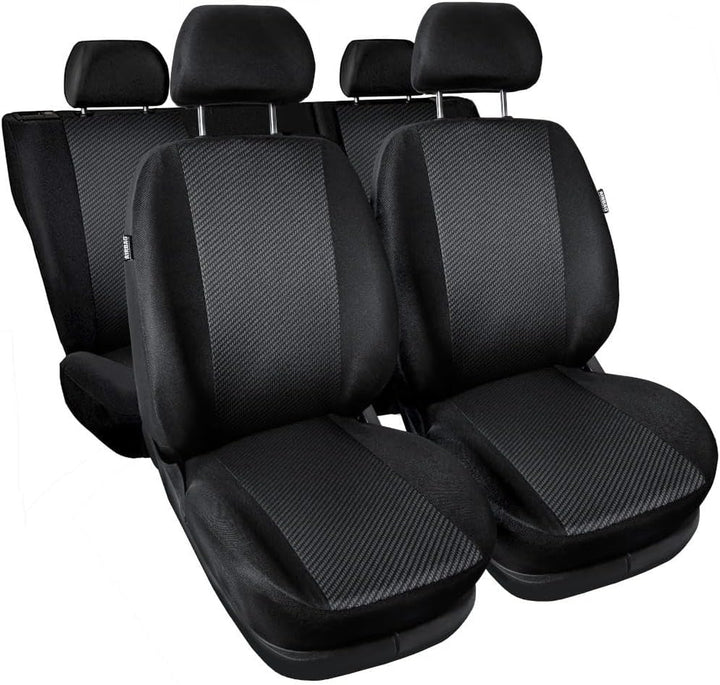 Mossa - Massgeschneiderte Sitzbezüge Auto kompatibel mit Volkswagen Caddy III Cargo (2004-2015) für