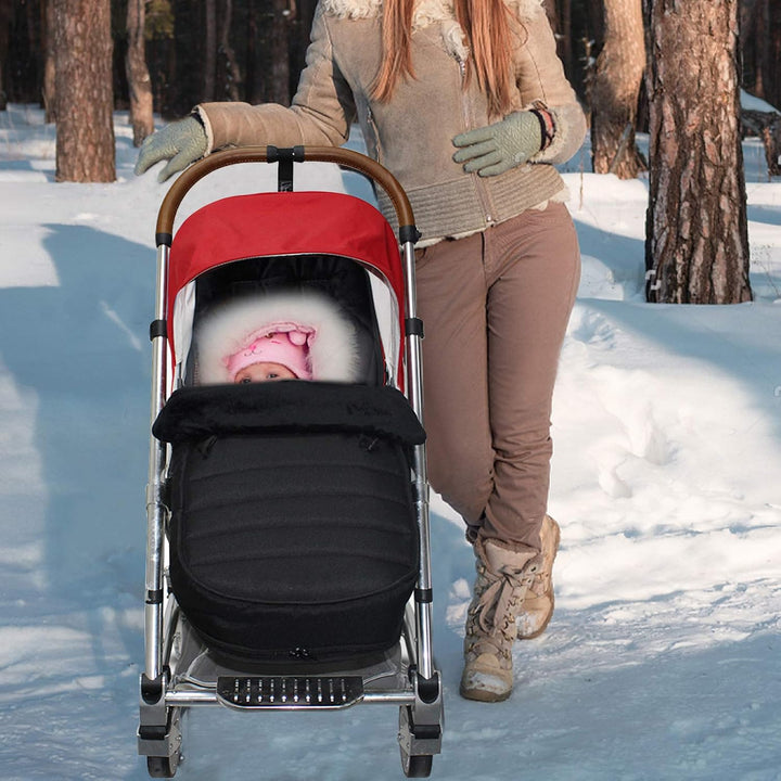 WD&CD Baby fusssack Einschlagdecke Babyschale WinterFusssack für Kinderwagen mit Fleece Gefüttert, W