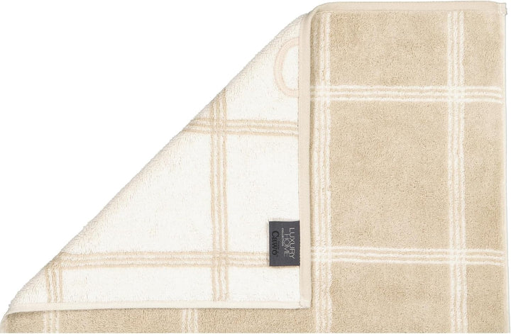 Cawö Luxury Home Duschtuch Two-Tone 604 | 33 Sand - 80 x 150 Duschtuch 80 x 150 cm, Duschtuch 80 x 1