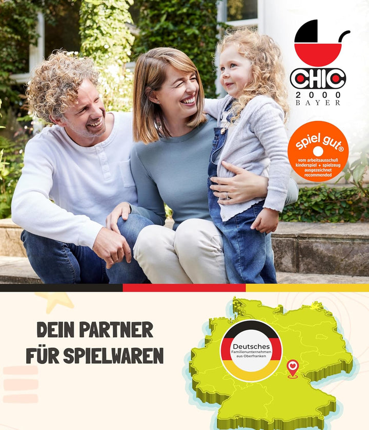 Bayer Chic 2000 - Puppenwagen Smarty, Kleiner Kinderpuppenwagen für Kinder ab 2 Jahren, Spielzeugkin