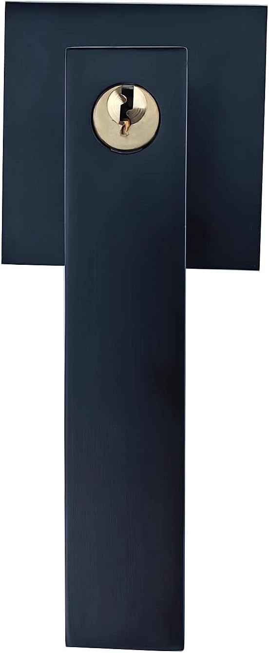Qrity Türschloss Aluminiumlegierung Drückergarnitur Türdrückerfür für Schlafzimmer, Garderobe, Staur