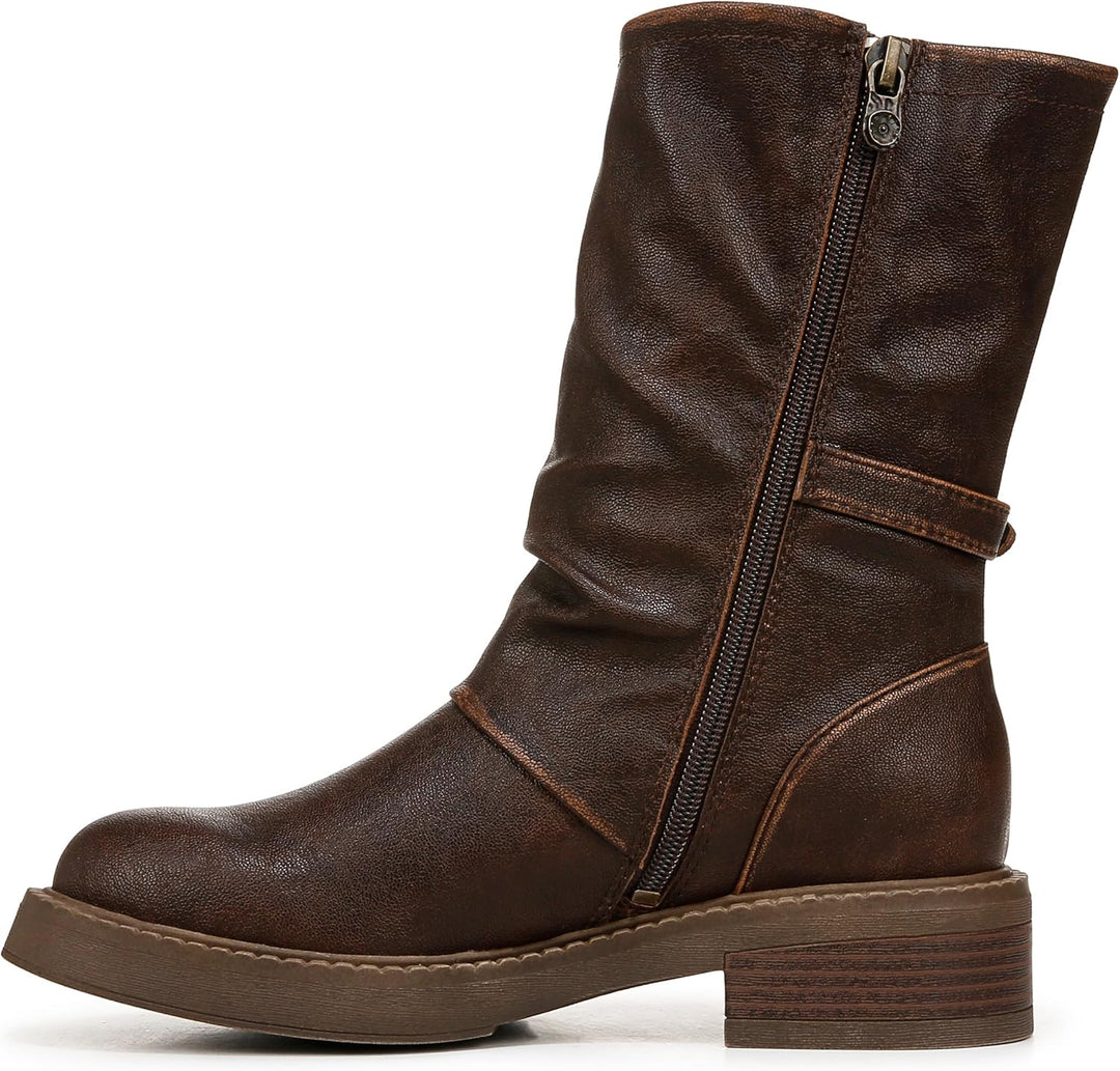 Blowfish Malibu Venice Damen Motorradstiefel mit Nieten, Braun