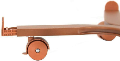 Tecnokit: Runder Rollwagen für Pflanzen und Blumen, 50 cm; verstellbare Dübel, leicht zu bewegen, 4
