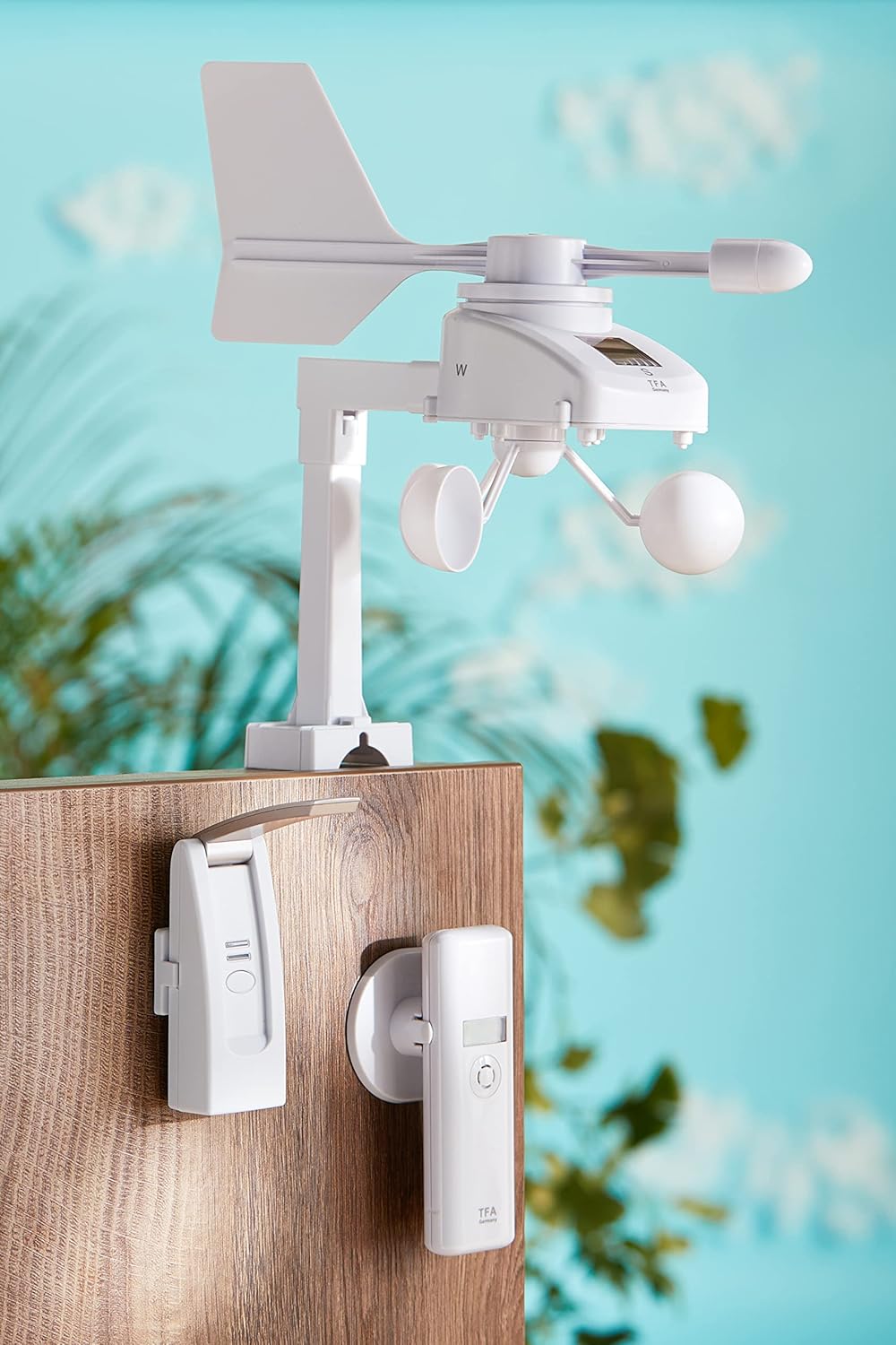 TFA Dostmann Weatherhub Wetterstation-Set mit Klima, Regen und Windsender, 31.4005.02, WLAN-Wetterst