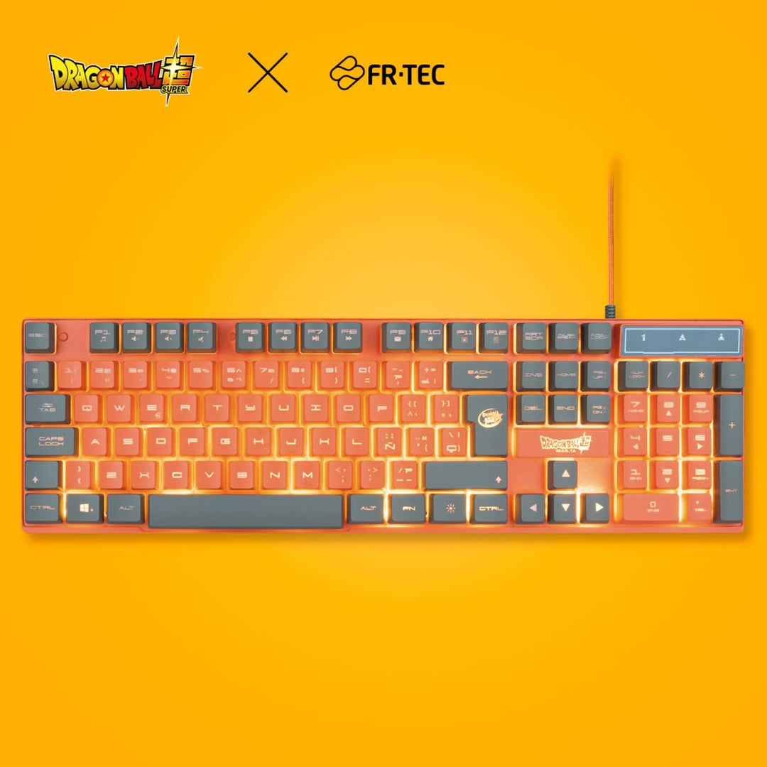 FRTEC - Dragon Ball Super Pack Tastatur + Maus + Mauspad (PC-kompatibel) QWERTY