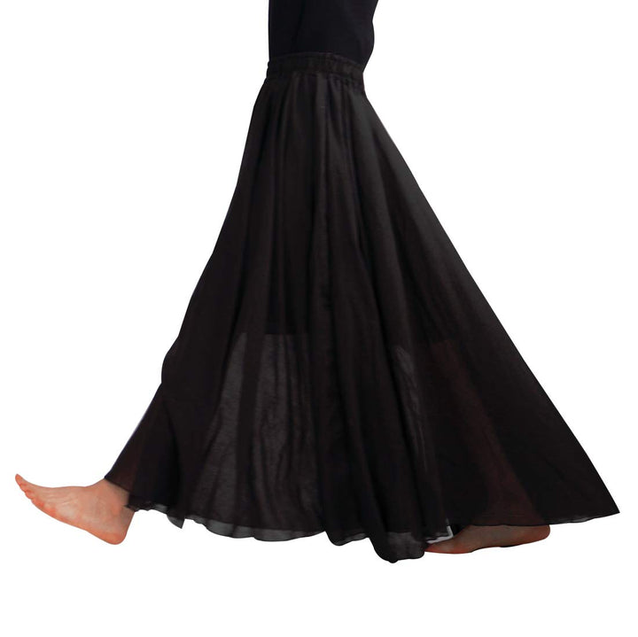 FEOYA Baumwolle Leinen Maxirock Boho Sommer Rock Double Layer Elastische Taille Faltenrock Frauen Ei