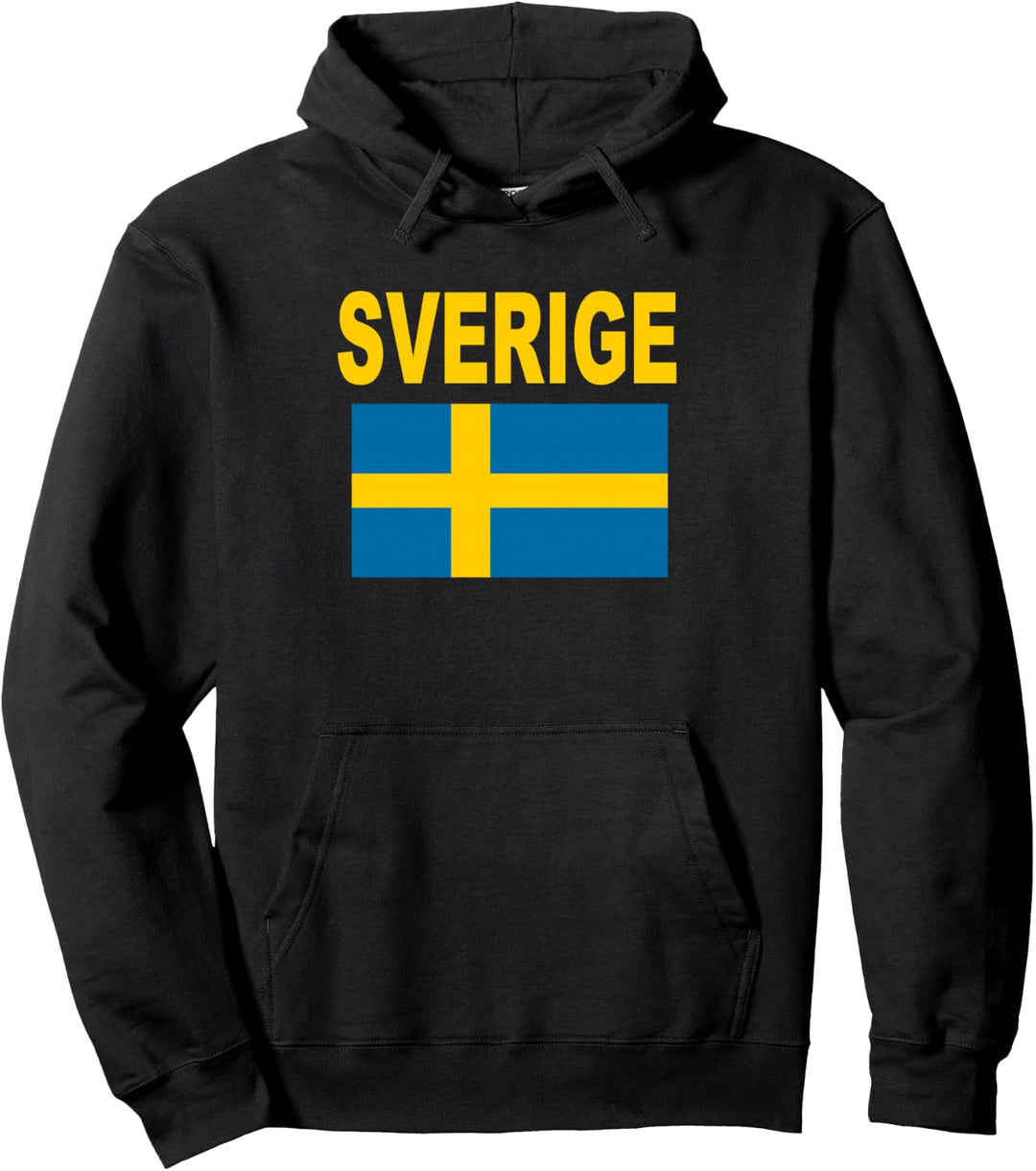 Flagge Schweden Sverige Schwedische Flaggen Damen Herren Pullover Hoodie