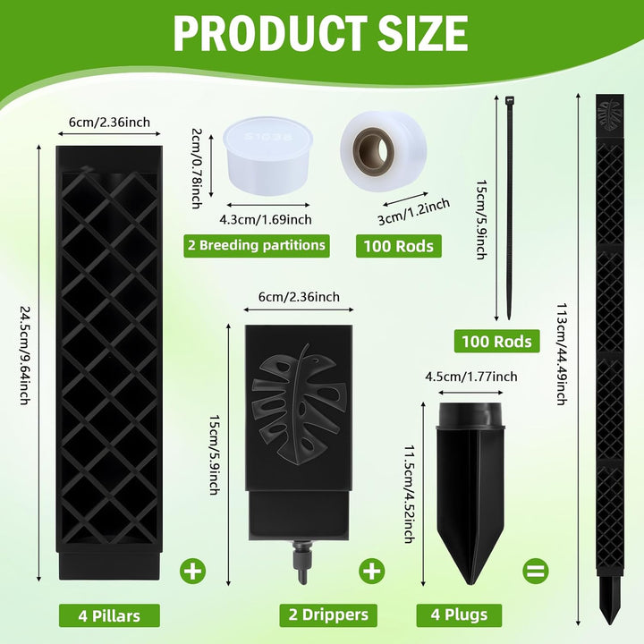 Moss Rod Plant Stake,Moss Rod for Monstera Trellis Indoor Plants Trellis Monstera Plant Stake Trelli