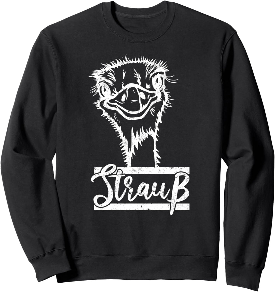 Vogel Strauss Laufvogel - Vogelstrauss Grosser Emu Sweatshirt