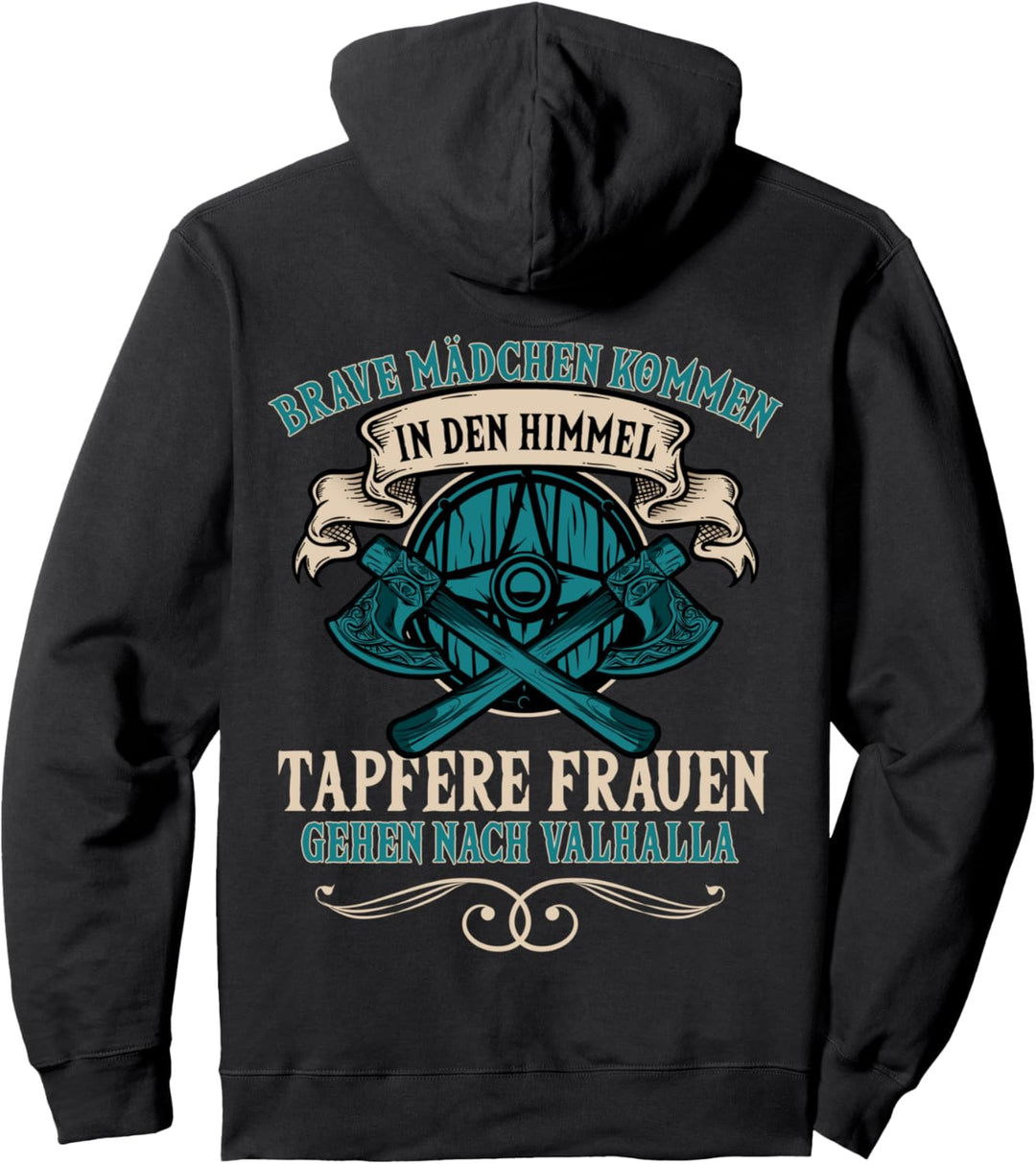 Schildmaid, Tapfere Frauen Gehen Nach Valhalla, Wikinger Pullover Hoodie