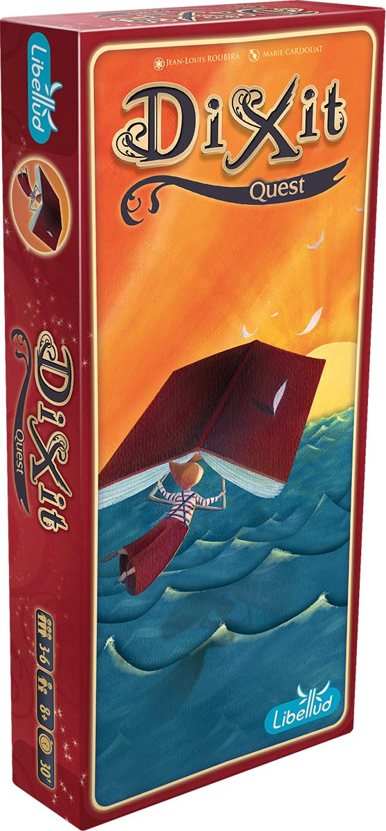 Libellud, Dixit 2 – Quest, Erweiterung, Familienspiel, Kartenspiel, 3-8 Spieler, Ab 8+ Jahren, 30+ M
