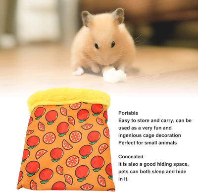 Hamsterschlafsack Warmes und Sicheres Kleintierbett aus Oxford Stoff für Igelhaus für Meerschweinche