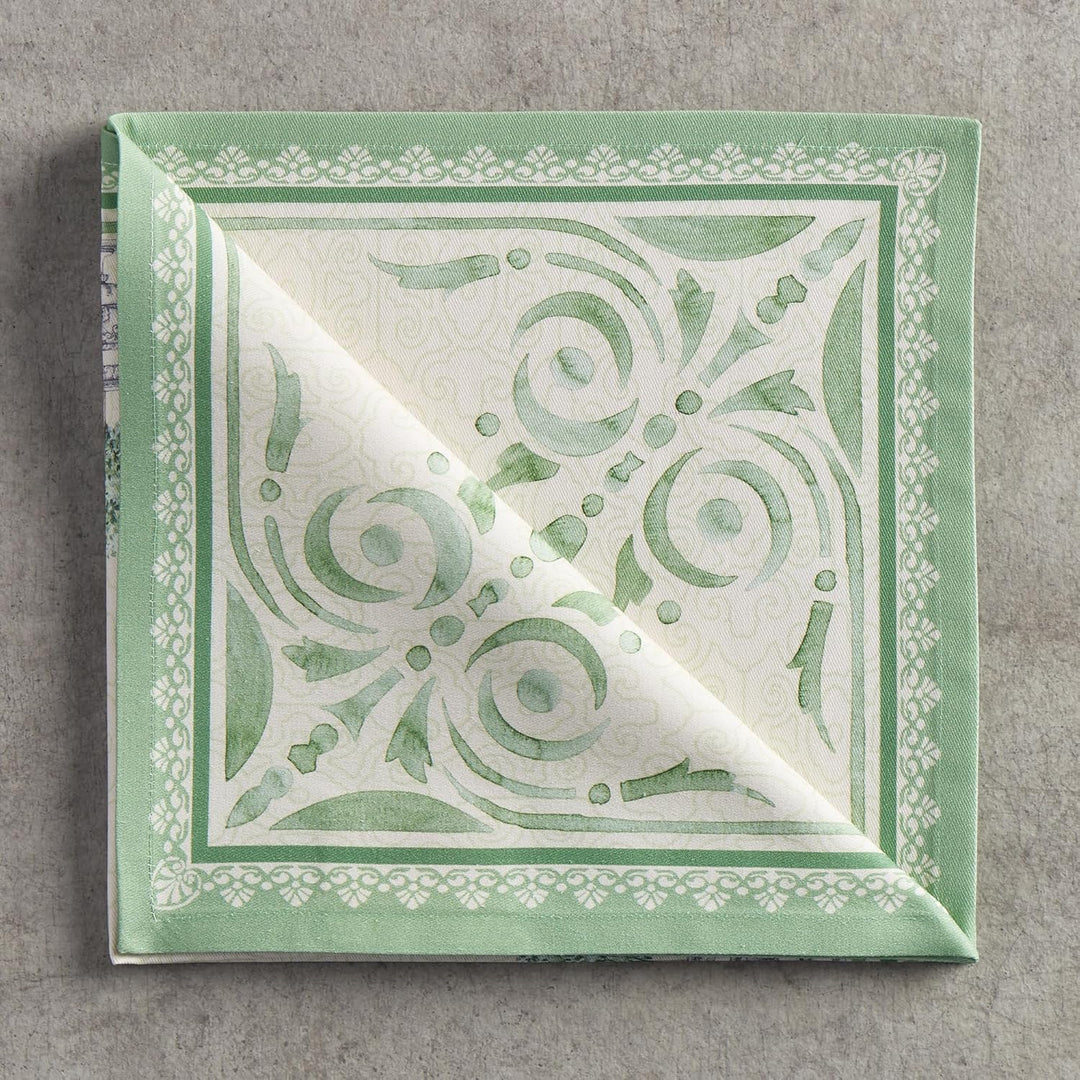 Maison d'Hermine Stoffservietten, 4er-Set, 100% Baumwolle, wiederverwendbar, quadratisch, waschbar,