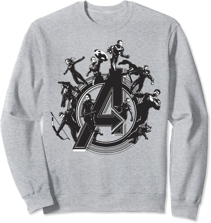Marvel Avengers Endgame Flying Heroes Logo Sweatshirt
