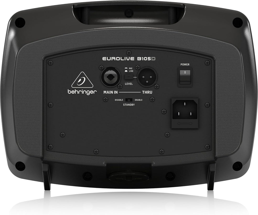 Behringer B105D Ultrakompakter 50-Watt-PA/Monitor-Lautsprecher mit MP3-Player und Bluetooth-Audio-St