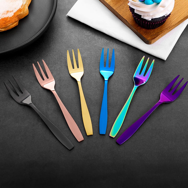 Kuchengabeln und Kaffeelöffel Set Königstein, 12-teilig, bunt Bunt 12-teilig | Kaffeelöffel &amp; Kuchen