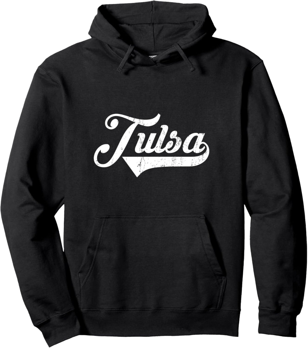 Tulsa Stadt Oklahoma Staat Vintage Retro Style design Pullover Hoodie