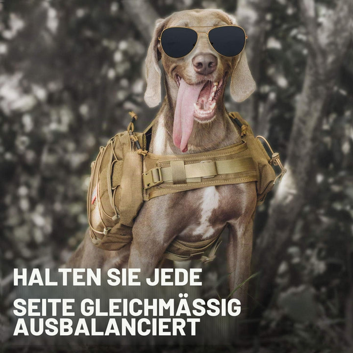 OneTigris Mammoth Hunderucksack 2.0 Version Reissen Camping Wandern Hundebackpack für M/L Grösse Hun