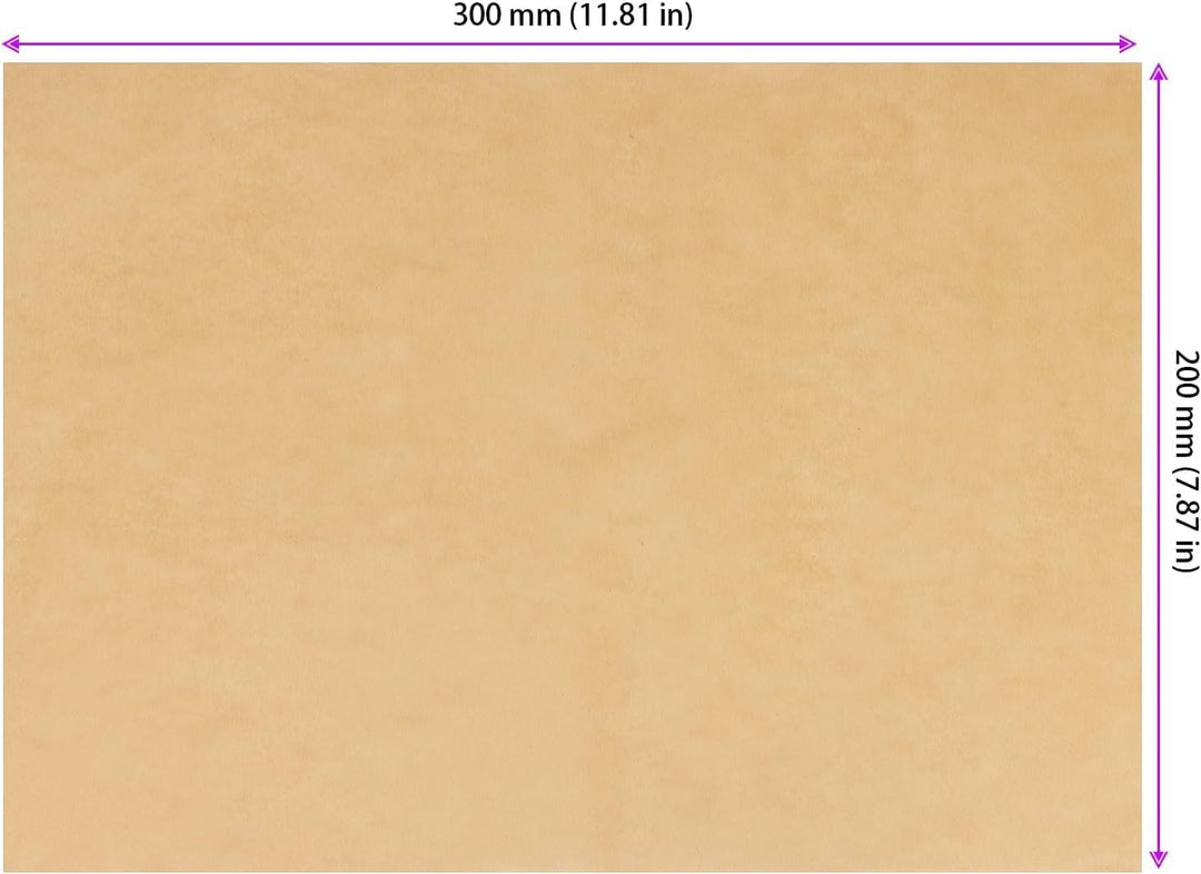 400 Blatt Backpapier Zuschnitte 30 x 20cm, Braun Pergament Papier Fettdicht Backpapier, Pergamentpap