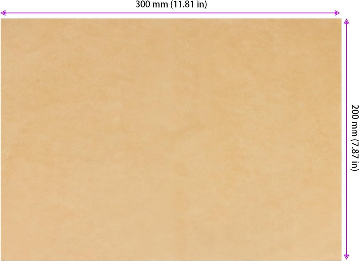 400 Blatt Backpapier Zuschnitte 30 x 20cm, Braun Pergament Papier Fettdicht Backpapier, Pergamentpap