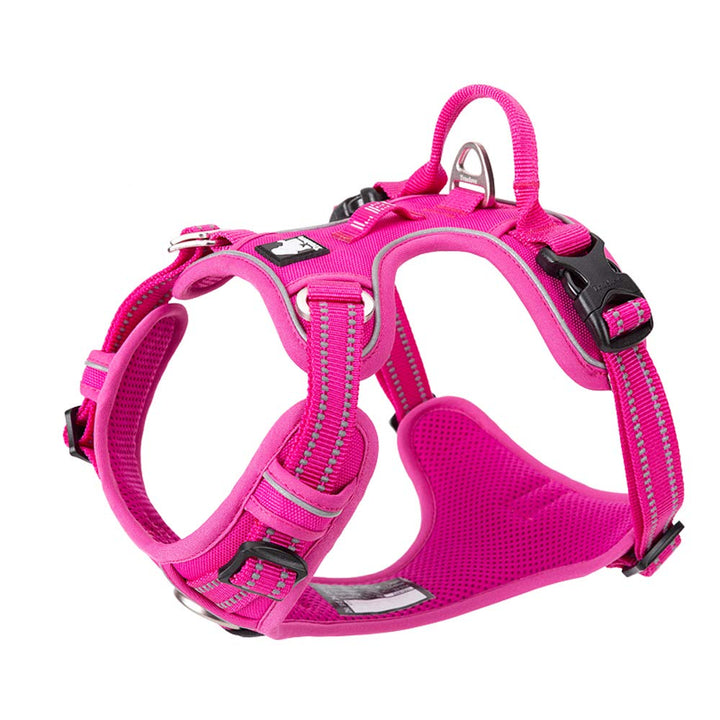 TRUE LOVE Hundegeschirr, kein Ziehen, verstellbar, reflektierend, weiches Nylon, für kleine und gros