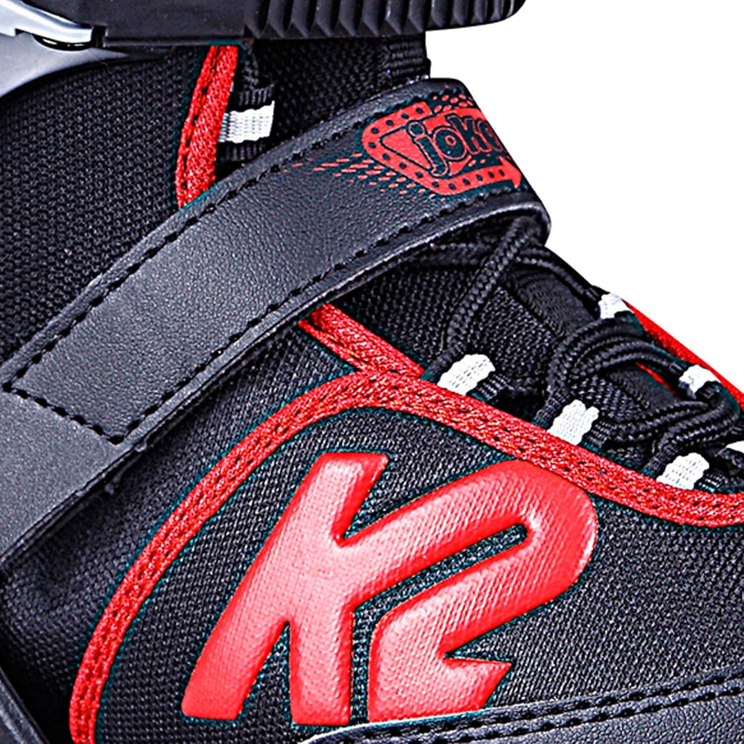 K2 Jungen Joker Ice Schlittschuh M (EU: 32-37 / UK: 13-4 / US: 1-5) black - red, M (EU: 32-37 / UK: