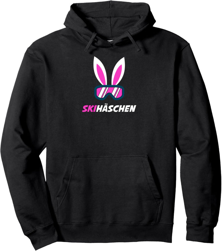 Ski Häschen mit Skibrille - Apres Ski, Ski Piste, Party Pullover Hoodie