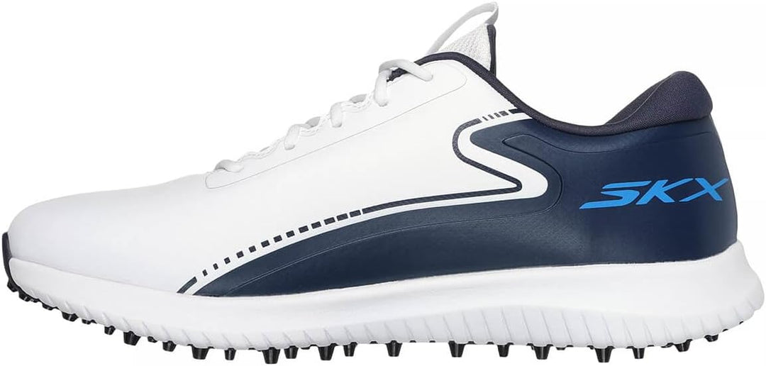 Skechers Max Fairway 3 Arch Fit Herren-Golfschuhe ohne Spikes 40 EU Weiss Marineblau, 40 EU Weiß