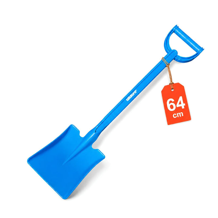 alldoro 60156 XXL-Kinderschaufel eckig, 64 cm, robuste Sandschaufel aus Kunststoff für Kinder ab 18
